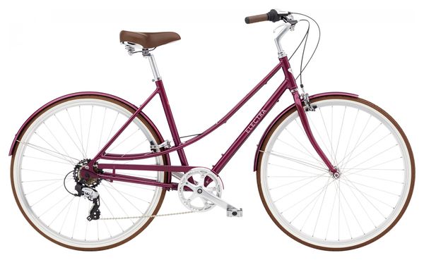 Bicicleta Urbana Electra Loft 7D Shimano Tourney 7S Sangria Red