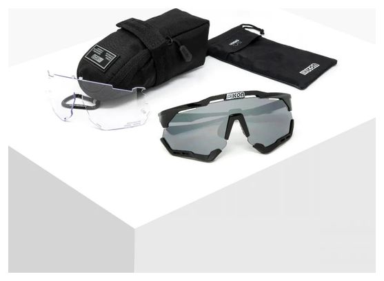 SCICON Aeroshade XL Goggles Black / Multimirror Silver