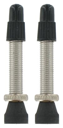 VAR Kit 2 Tubeless Valves 35mm Silver