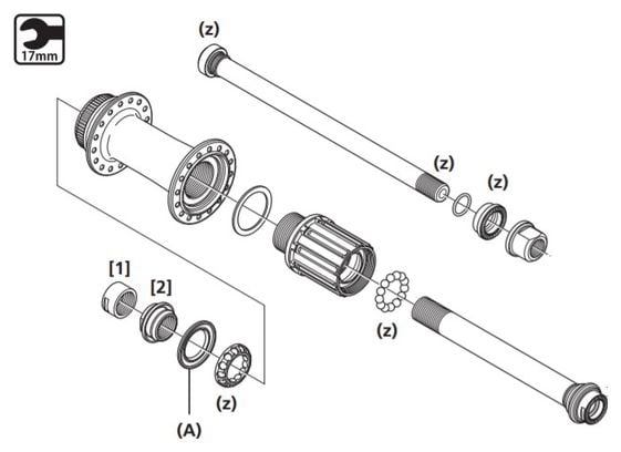 Corps de roue libre Shimano Zee FH-M640
