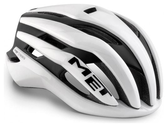MET Helmet Trenta Mips White Black Mat Brillant