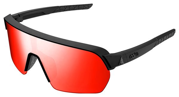 Unisex Brille Cairn Roc Light Matt Black - Red Screen