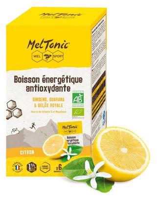 Lotto di 6 Meltonic Bio Antioxidant Lemon Energy Drinks 6x35g