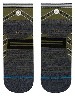 Pair of Stance Conflicted Qtr Socks Green