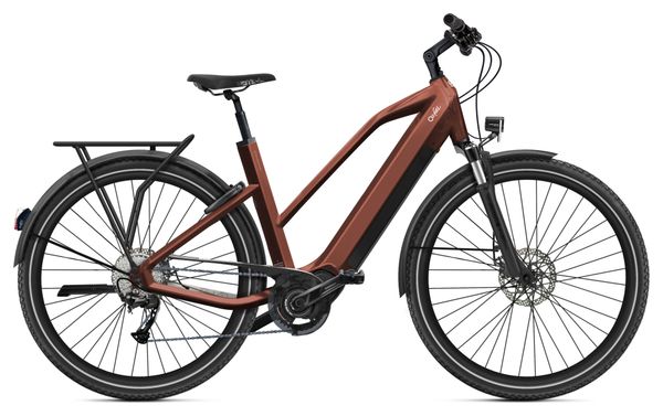 O2 Feel iSwan Explorer Mid 6.2 Shimano Alivio 9V 540 Wh 27,5'' Rojo Syrah bicicleta eléctrica de montaña