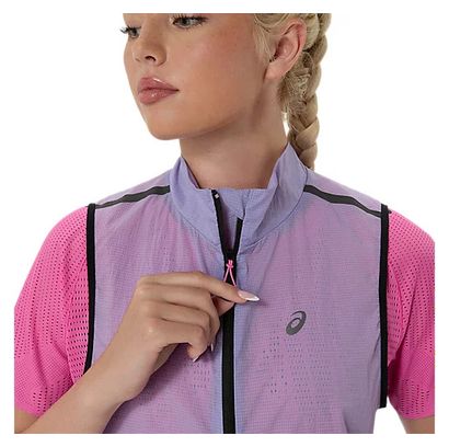 Veste sans manche Asics Metarun Packable Mauve Femme