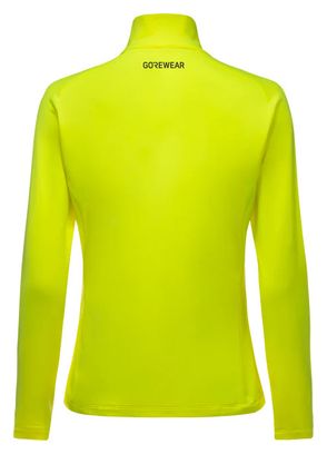 Maillot Manches Longues Gore Wear 1/4 Zip Everyday Jaune Femme