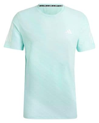 Maillot de manga corta adidas Own The Run Azul Hombre