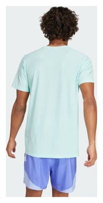 Maillot de manga corta adidas Own The Run Azul Hombre