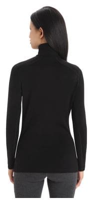 Baselayer Damen Icebreaker 1/2 Zip Merino 260 Tech Schwarz