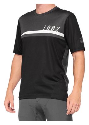 Maillot Manches Courtes 100% Airmatic Jersey Noir / Charcoal