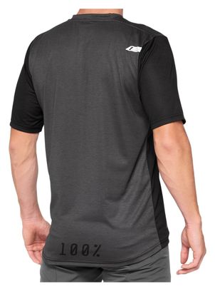 Maillot Manches Courtes 100% Airmatic Jersey Noir / Charcoal