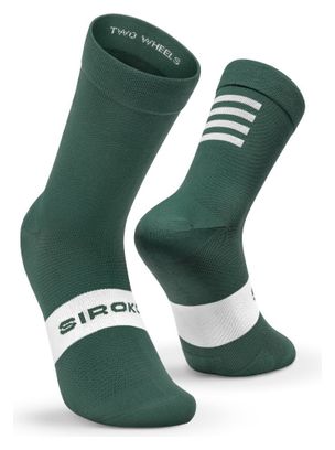 Chaussettes vélo Cyclisme Homme et Femme S1 Green Alpe d'Huez Vert Armée
