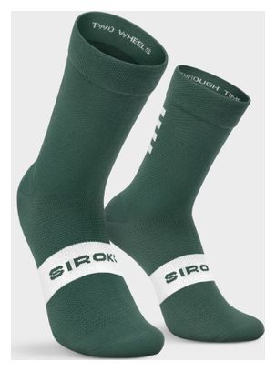 Chaussettes vélo Cyclisme Homme et Femme S1 Green Alpe d'Huez Vert Armée