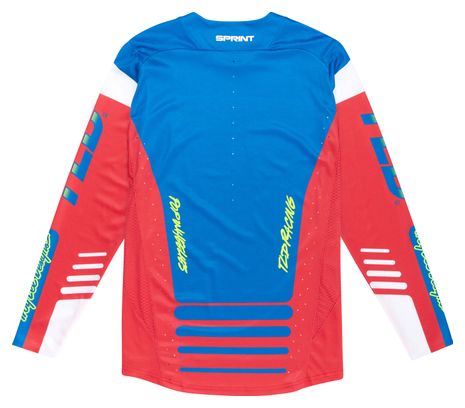 Troy Lee Designs Sprint Trui met lange mouwen Rood/Blauw