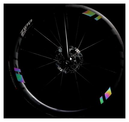 WHEEL FLASH 2.0 Black Rainbow | Réflecteurs pour roue de vélo