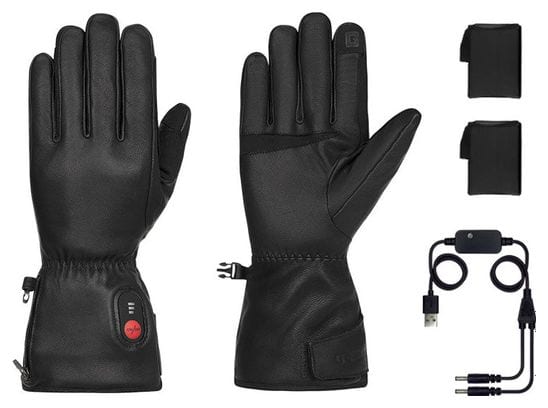 Gants chauffants cuir - mixtes - polyvalents