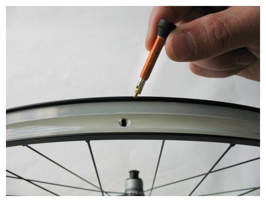 VAR Kit 2 Tubeless Valves 35mm Aluminium Orange