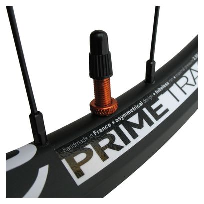 VAR Kit 2 Tubeless Valves 35mm Aluminium Orange