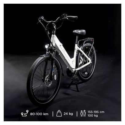 Vélo de Ville Electrique Legend Milano 26  10.4Ah (504Wh) 7v Blanc Artic