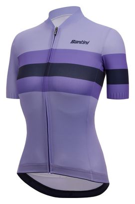 Santini Women's Eco Sleek Bengal Purple Short Sleeve Jersey