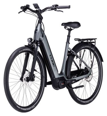 Cube Supreme Hybrid Pro 625 Easy Entry Bicicletta elettrica da città Shimano Nexus 8S 625 Wh 700 mm Flash Grey 2023