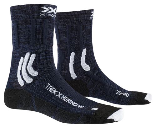 X-SOCKS Trek X Merino Socken Damen Nachtblau/Weiß