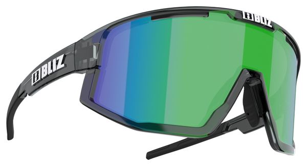 BLIZ Lunettes Fusion Matt Light Grey Smoke w Ice Blue Multi