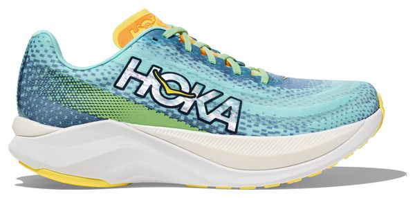 Chaussures Running Hoka One One Mach X Bleu Vert Homme