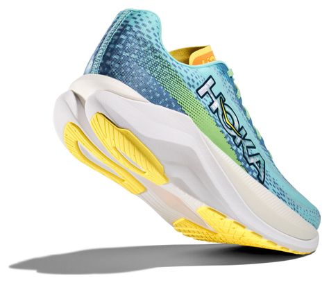 Chaussures Running Hoka One One Mach X Bleu Vert Homme