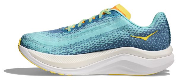 Chaussures Running Hoka One One Mach X Bleu Vert Homme