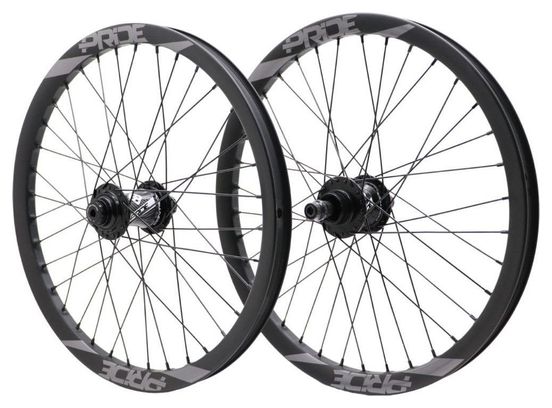 Roues Carbone Pro Pride Wave Mat Gris Moyeu Pride Control Noir 36h