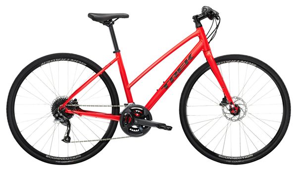 Produit Reconditionné - Vélo Fitness Trek FX 2 Disc Shimano Acera/Altus 9V 700 mm Rouge Viper 2023