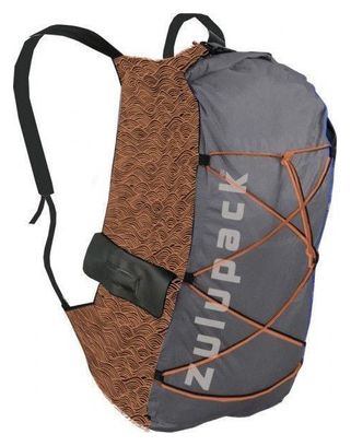 Sac à dos pliable étanche 12L gris camel Zulupack