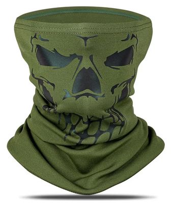 Cachecou Réfléchissant Couvrecou Polaire Coupe Vent Balaclava Vert