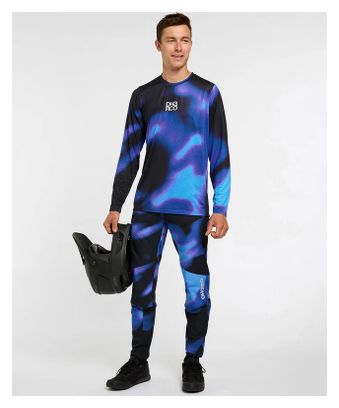 Heren Dharco Race Lange Mouw Jersey Blauw Zwart