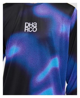 Heren Dharco Race Lange Mouw Jersey Blauw Zwart