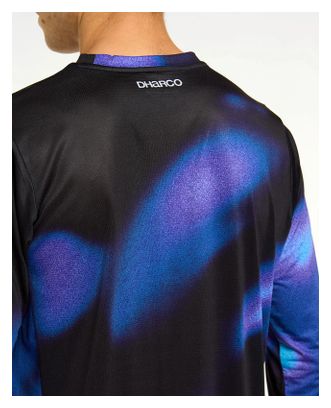 Heren Dharco Race Lange Mouw Jersey Blauw Zwart