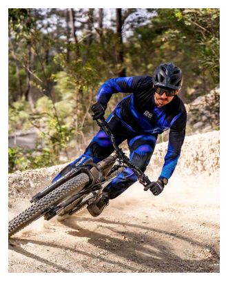 Heren Dharco Race Lange Mouw Jersey Blauw Zwart