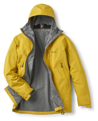 Veste Imperméable RAB Downpour Mountain Jaune Homme