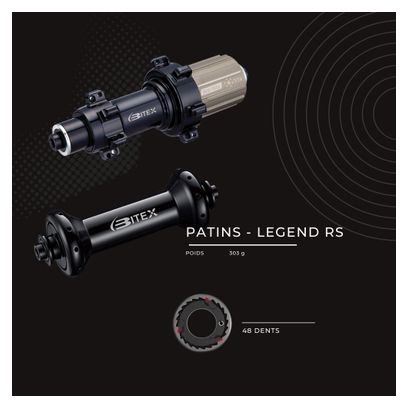 Paire de Roues Legend Wheels 50P RS⁴ - 9X100 - 9X130mm - RS Patins - Shimano / Sram