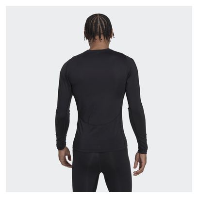 adidas Performance TechFit Long Sleeve Jersey Black