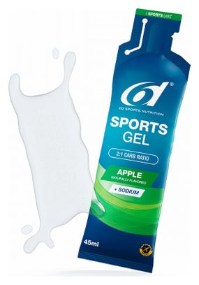 Gel énergétique 6d SPORTS GEL Pomme 6 X 45 ML
