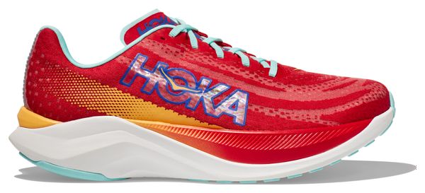 Hoka One One Mach X Rot Blau Damen Laufschuhe