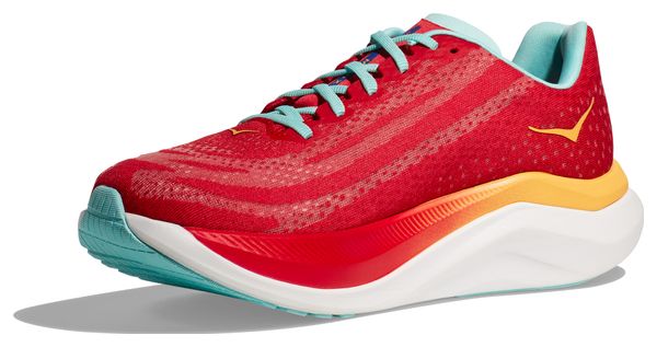 Hoka One One Mach X Rot Blau Damen Laufschuhe
