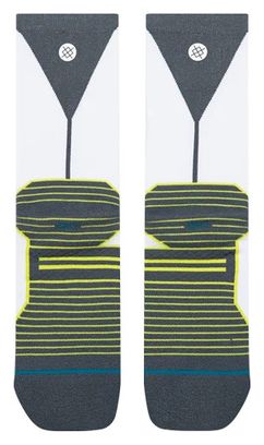 Stance Funnel Light Crew Socks in White/Gray
