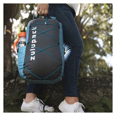 Sac à dos pliable étanche 12L turquoise Zulupack