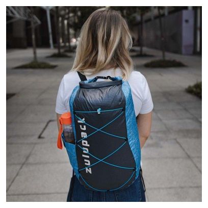 Sac à dos pliable étanche 12L turquoise Zulupack
