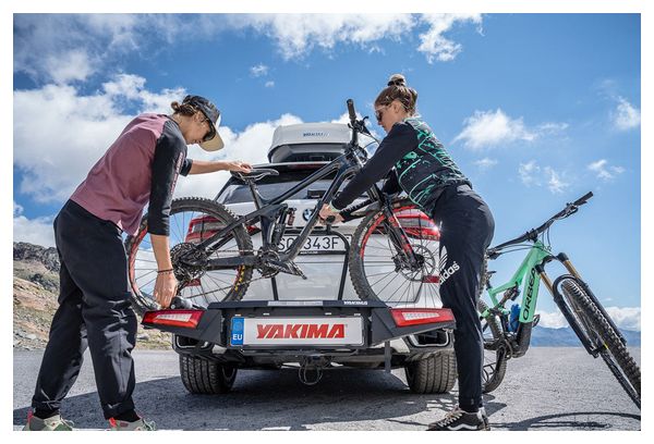 Yakima Fold Click EVO Towbar Bike Rack 7/13 Pins Bikes Black