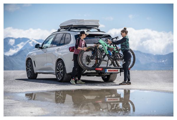 Yakima Fold Click EVO Towbar Bike Rack 7/13 Pins Bikes Black